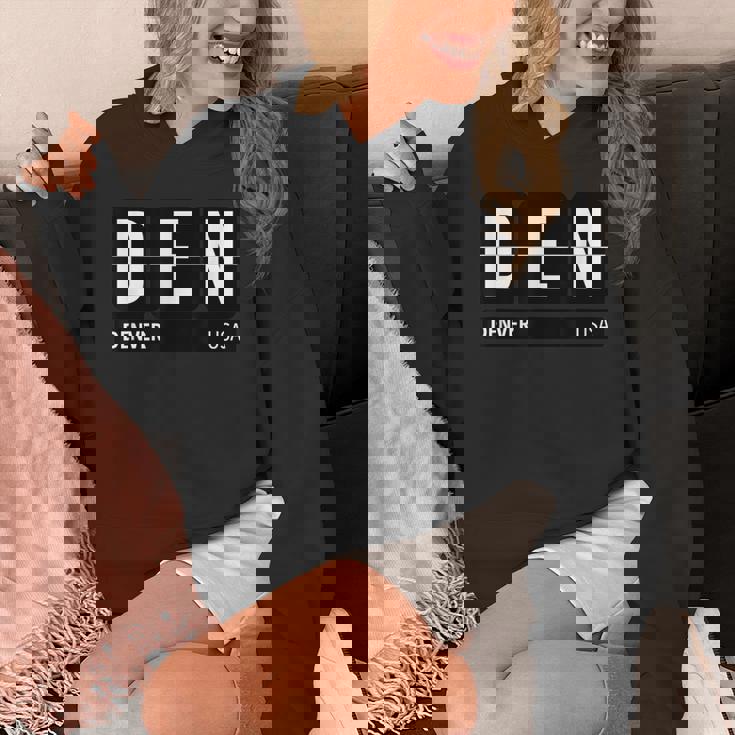 デンデンデンバー コロラドusa 旅行 お土産 白文字 パーカー