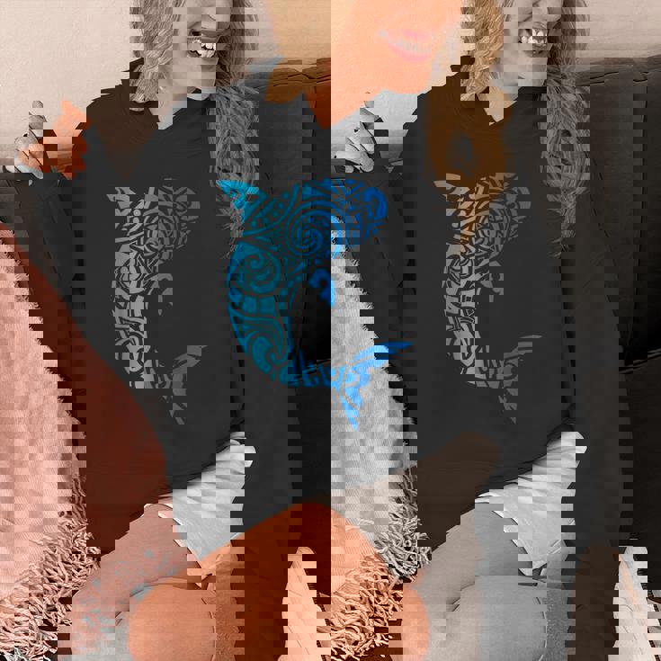 トライバルスタイル ハワイ マノ サメ 恋人 週間 ビーチギフト パーカー