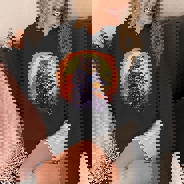 バイカー エキゾチック ショートヘア 猫 乗馬 オートバイ パーカー