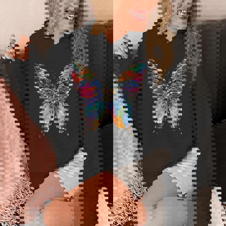 バタフライ カラフルな羽 バタフライ 蝶 パーカー