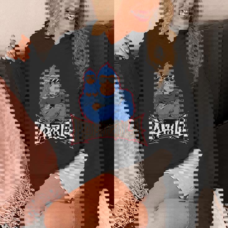 パパリラ 父娘ゴリラ 長袖tシャツ パーカー