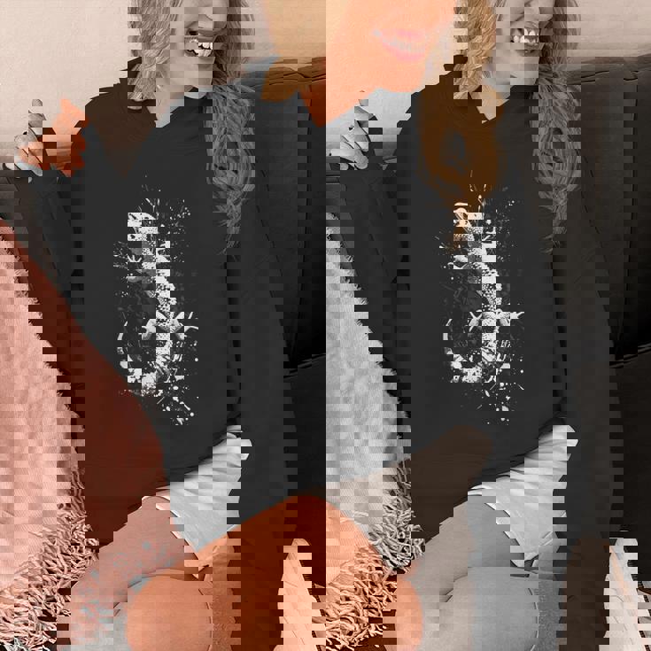 ヒョウモントカゲモドキ グランジ パンク スプラッター パーカー