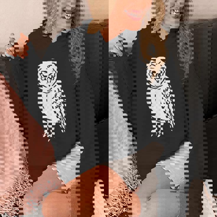 フクロウ愛好家 メンフクロウ かわいい 白い鳥 精神 動物 自然 アート パーカー