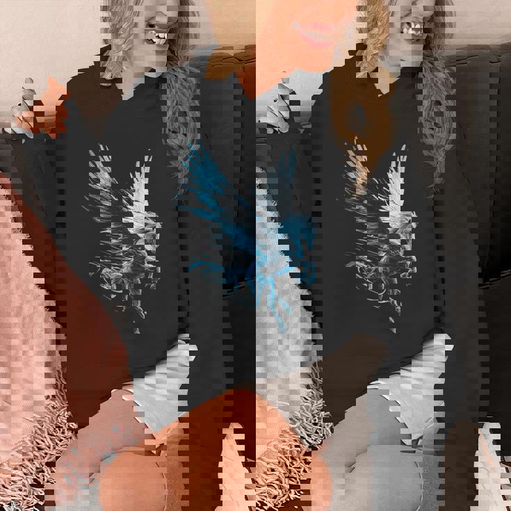 ペガサスユニコーンモチーフイラスト パーカー