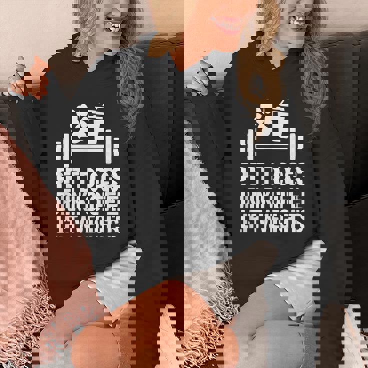 ペット 犬 ドリンク コーヒー リフト ウェイト 面白い ジム ワークアウト パーカー