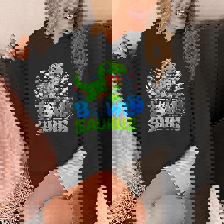 ボウリング 恐竜 Tレックス キュート グラフィック キッズ 幼児 男の子 ボウラー パーカー