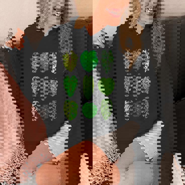 ボタニストガーデン サトイモモンステラ 植物コレクション 葉 長袖tシャツ パーカー