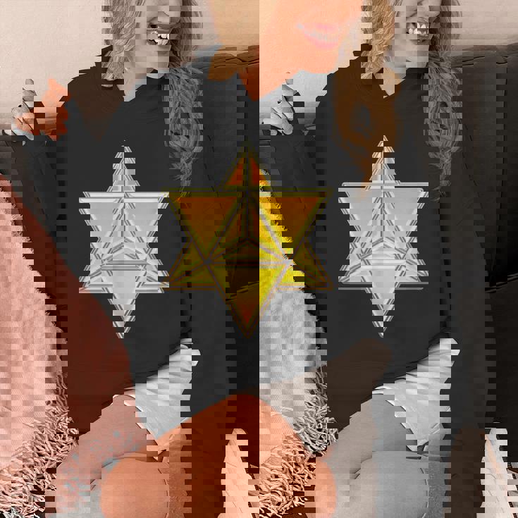 マカバ神聖幾何学ヨガスピリチュアリティ瞑想トレンド パーカー