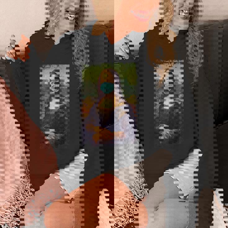 マスク付きモナリザ面白い有名な絵画検疫 パーカー