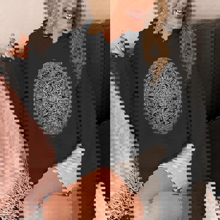 マヤ暦 マヤアステカ メキシコ 太陽 石 古代アステカ パーカー