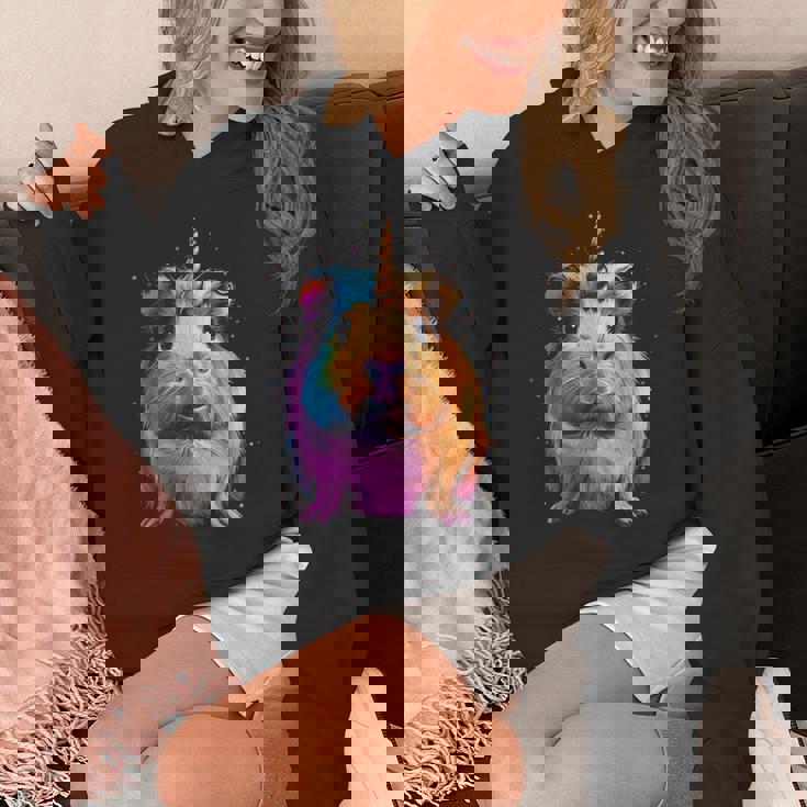 モルモット ユニコーン ギニコーン 面白い ペット モルモット好き 長袖tシャツ パーカー