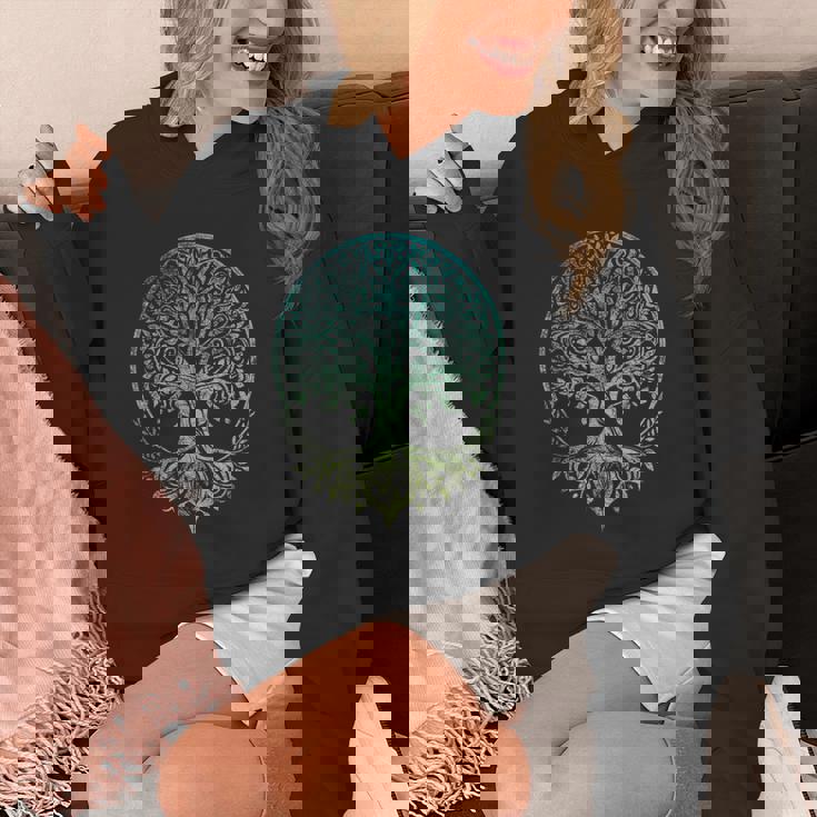 ユグドラシルの生命の木 バイキングの北欧のルーン文字の着用 パーカー