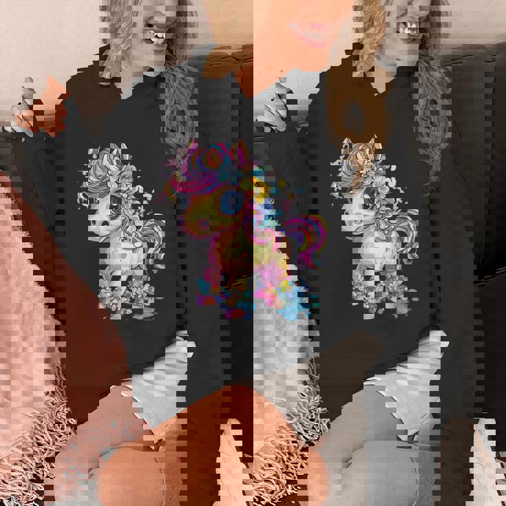 レインボーフラワーマジックのかわいいポニー。 パーカー