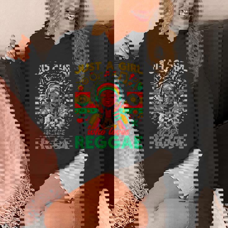 レゲエが大好きな少女 ジャマイカ音楽 おもしろラスタ パーカー