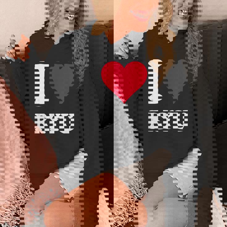 レッドハート I Love Ryu パーカー