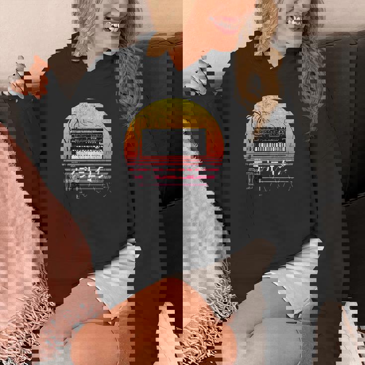 レトロ 80年代 日本風 シンスウェーブ アナログシンセサイザー パーカー