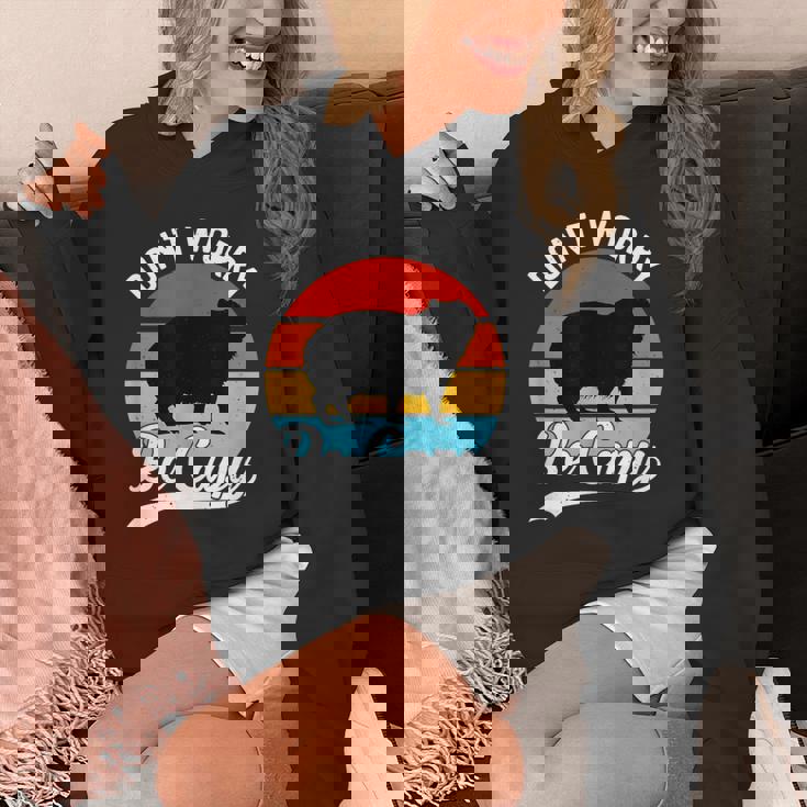 レトロ 面白い カピバラ Don't Worry Be Capy パーカー