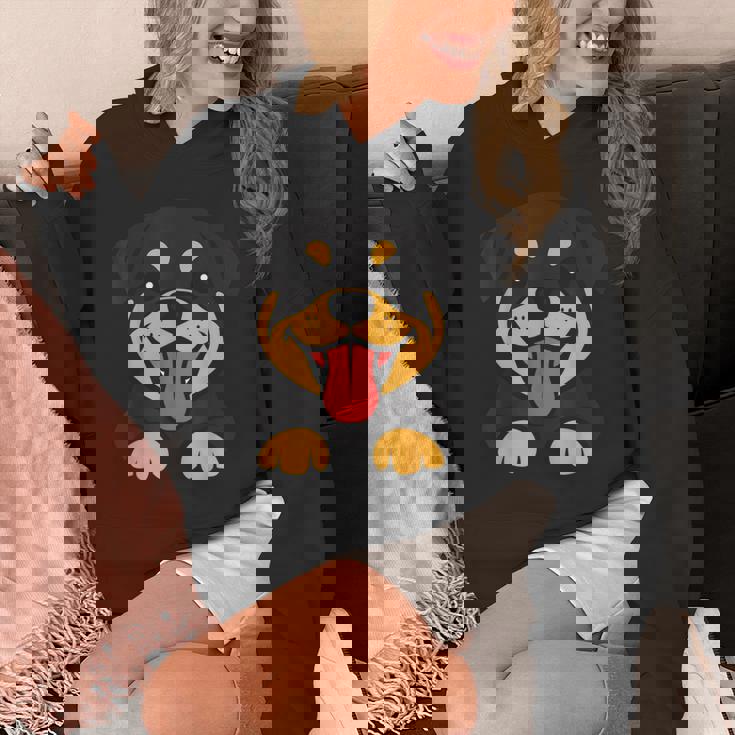 ロットワイラー犬ユーモアかわいいシンプルな愛ロットワイラー パーカー