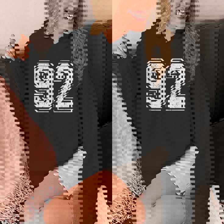 ヴィンテージ スポーツ 数字 92 九十二 パーカー