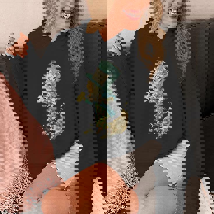 不思議の国のアリス マッドハッター ヴィンテージイラスト パーカー