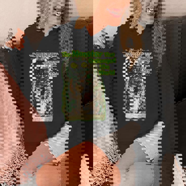 世界に挑んだヴィンテージクラシックホラーモンスター 長袖tシャツ パーカー