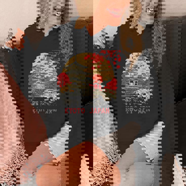 京都 日本 パゴダ 秋 風景 アート お土産 パーカー