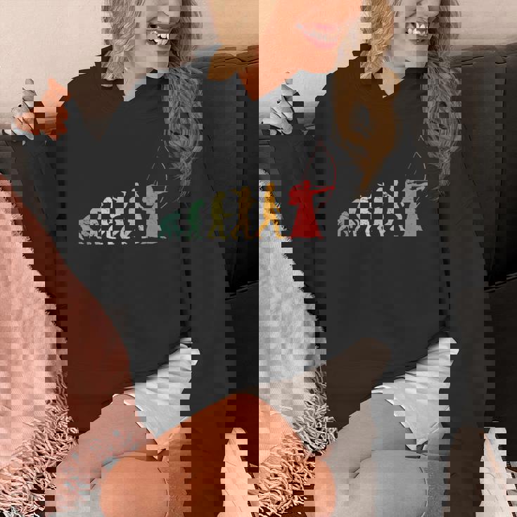 人類の進化 弓道 弓術 弓道好き 騎射 歩射 堂射 弓道部 弓道サークル 古武術 和弓 レトロ 弓 エボリューション パーカー