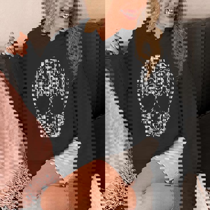 別のツールからのスカル ハサミ ヘアドライヤー 美容師 パーカー