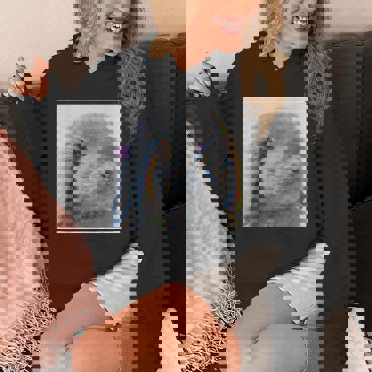 垂れ耳うさぎのレトロ写真 パーカー