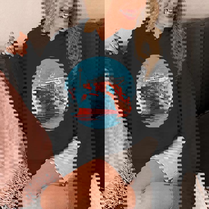 大型輸送船 カーゴコンテナ船愛好家向け パーカー