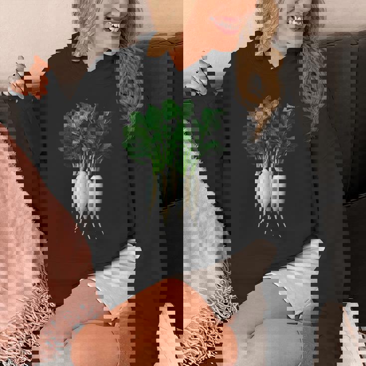 大根 野菜 グラフィックアート 大根 パーカー