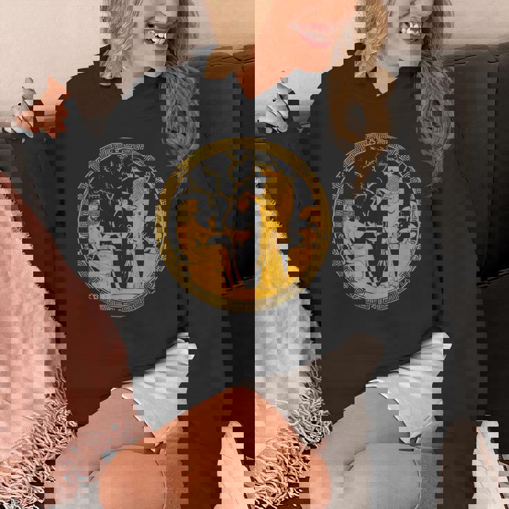 女神アテナと英雄ヘラクレス古代ギリシャ美術神話 パーカー