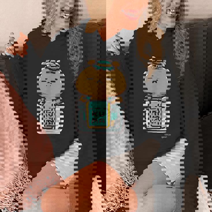 愛しすぎて大好きすぎる。ペアデザインくまジャム ダークカラー パーカー