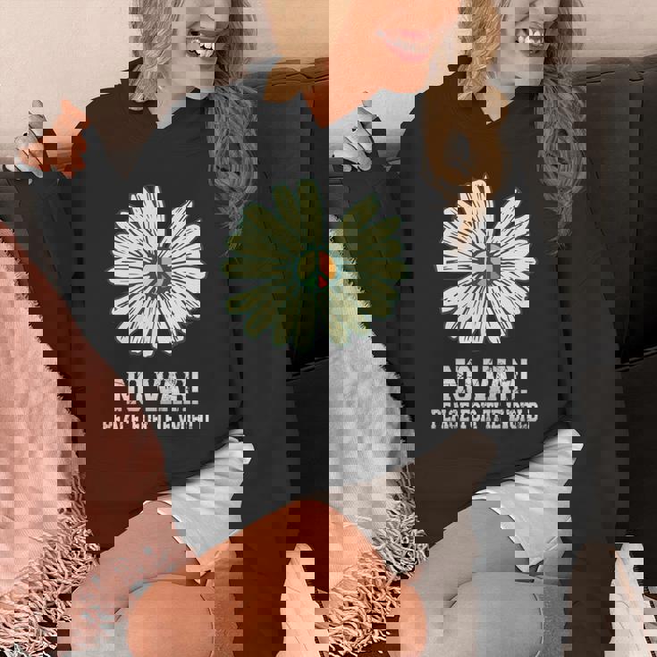 戦争なし、平和、反戦、戦争なし 長袖tシャツ パーカー