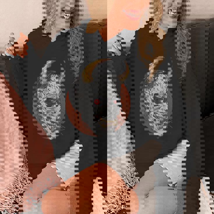 日本の般若マスク 能面 悪魔 鬼 タトゥー 入れ墨 パーカー