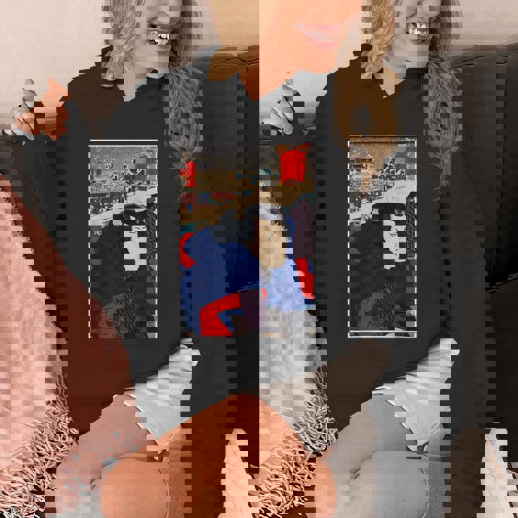 日本レトロアート 宮本武蔵 歌川国芳作 パーカー