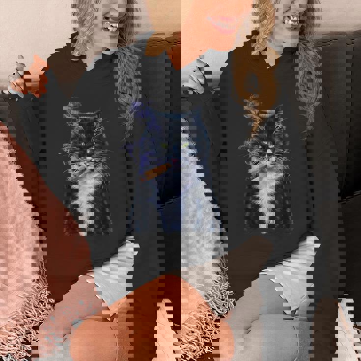 猫 ネコ ボス たばこ ねこ パーカー