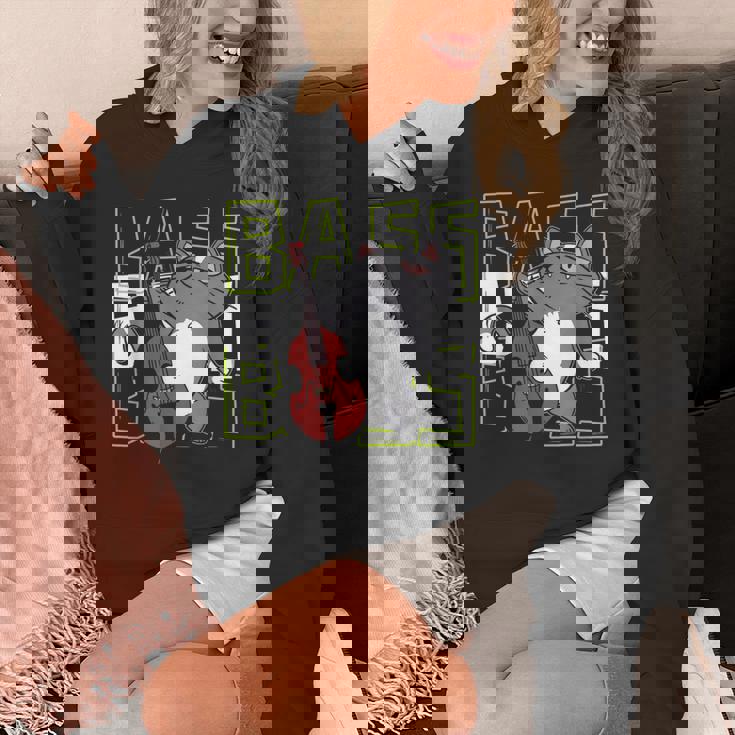 猫 二重低音プレーヤー パーカー