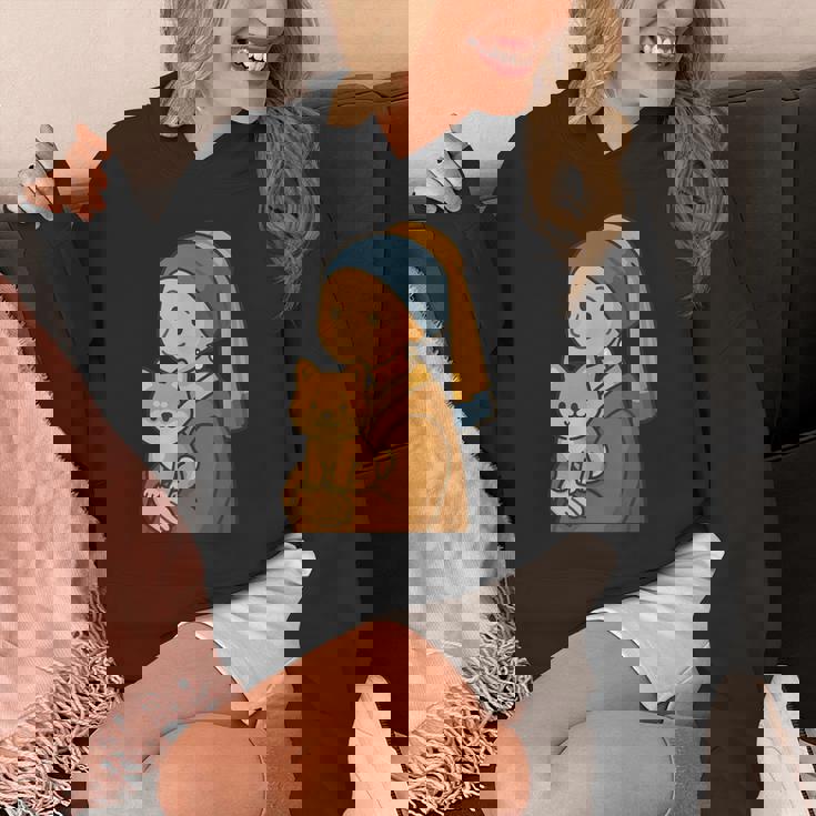 真珠の耳飾りの少女 柴犬 子柴 名画 いぬ イラスト かわいい 犬好き おもしろ 面白い パーカー