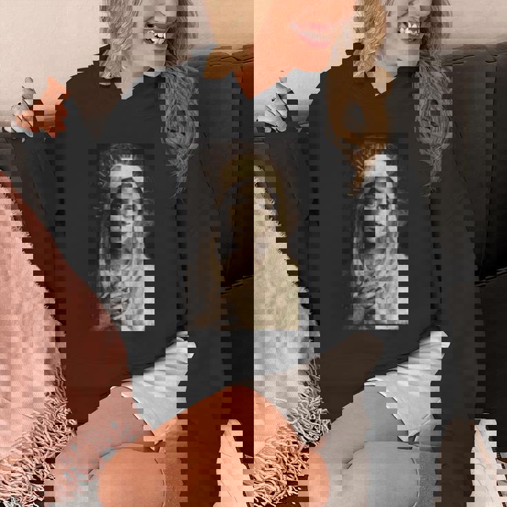 聖母マリア マリア カトリック絵画 長袖tシャツ パーカー