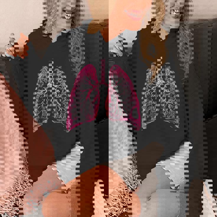 肺の解剖学的2d 医師と呼吸ファン向け パーカー