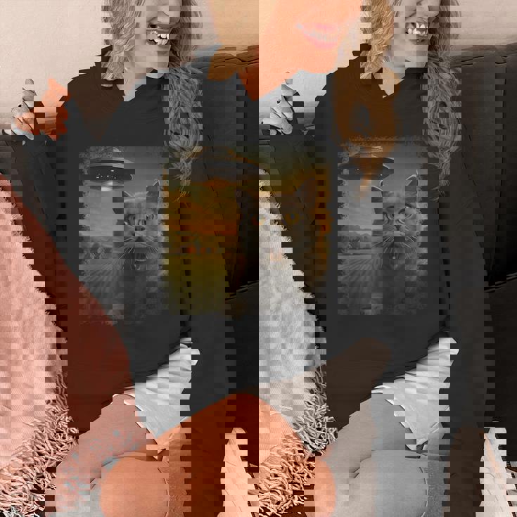 苦悩するブリティッシュショートヘアの猫 Ufo セルフィー 侵略 エイリアン パーカー