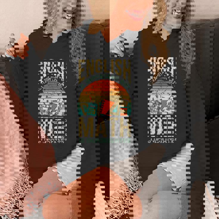 英語は大切だけど数学はもっと大事、数学ダジャレは面白い パーカー