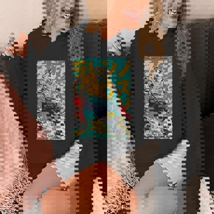 面白い 漫画 アニメ 日本美術 カワウソ サッカー 選手 キッズ 男性 長袖tシャツ パーカー