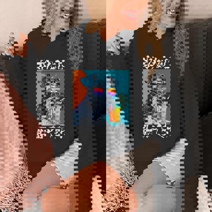 面白いtシャツ シュナウザー イヌ わんこ メンズ 犬好き グッズ おもしろ 面白い 服 ネタ わんこ 長袖tシャツ パーカー