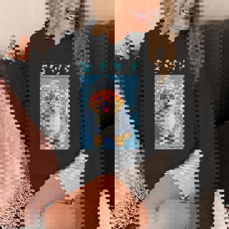 面白いtシャツ ポメラニアン 犬 サメ イヌ メンズ 犬好き グッズ かわいい おもしろ 面白い 服 ネタ パーカー