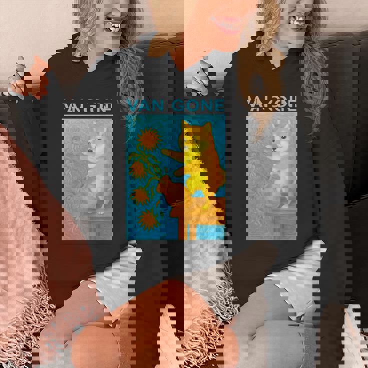 面白いtシャツ 柴犬 ゴッホ イヌ わんこ メンズ 犬好き グッズ かわいい おもしろ 面白い 服 ネタ 長袖tシャツ パーカー