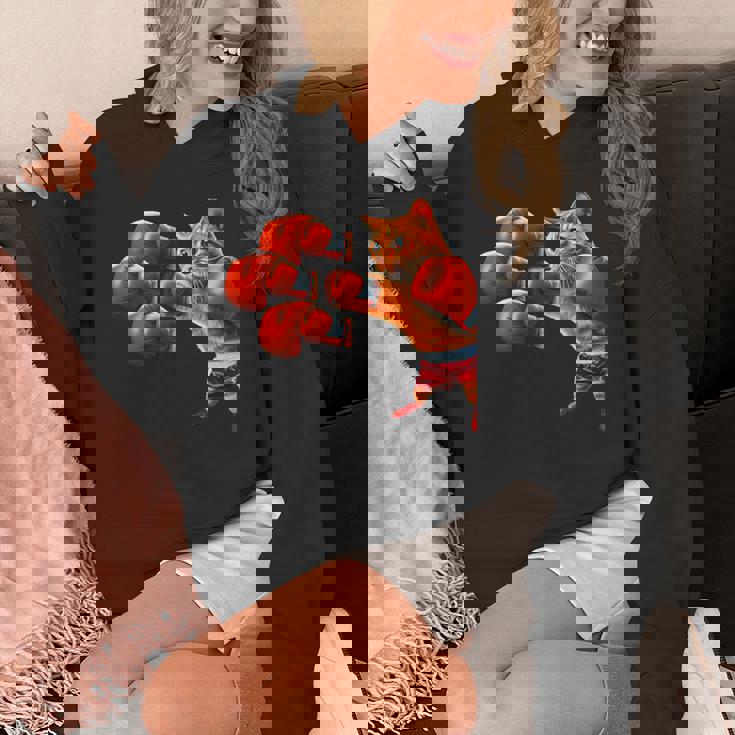 面白いtシャツ 猫 ネコ ボクシング メンズ 猫好き グッズ おもしろ 面白い 服 ネタ にゃんこ 猫の下僕 パーカー