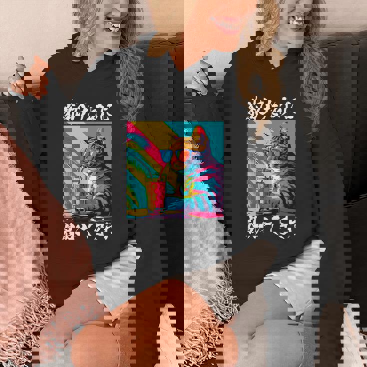 面白いtシャツ 猫 ネコ メンズ 猫好き グッズ おもしろ 面白い 服 ネタ にゃんこ 猫の下僕 長袖tシャツ パーカー