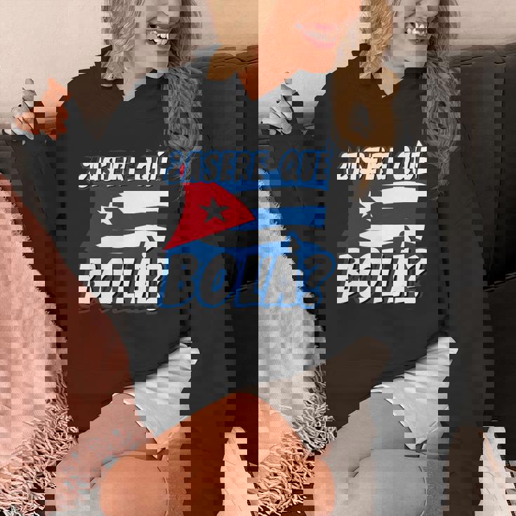 面白いキューバのハバナキューバの旗、アセレ・ケ・ボラ 長袖tシャツ パーカー